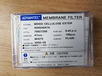ADVANTEC MEMBRANE FILTER混合纖維素濾膜A045A047A