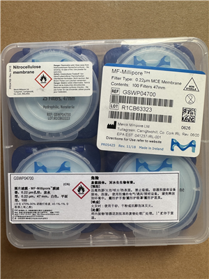 Millipore密理博混合纖維素MCE過濾膜0.22um孔徑GSWP04700