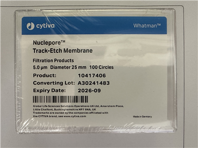 WHATMAN聚碳酸酯PC膜Nuclepore徑跡蝕刻膜5um孔徑25mm直徑10417406