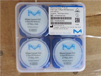 Millipore密理博0.45um Express膜改良聚醚砜PES過濾膜HPWP04700