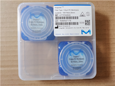 Millipore密理博25mm 0.4um Isopore表面聚碳酸酯PC過濾膜HTTP02500