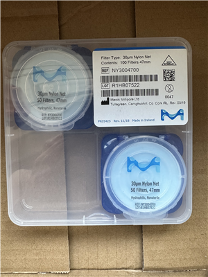 Merck默克Millipore密理博47mm 30um尼龍網(wǎng)格過濾膜NY3004700