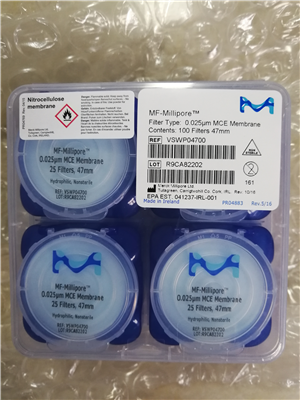 Millipore密理博47mm 0.025um混合纖維素過濾膜VSWP04700