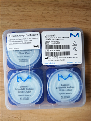 Millipore密理博47mm 0.65um PVDF有機(jī)過濾膜DVPP04700