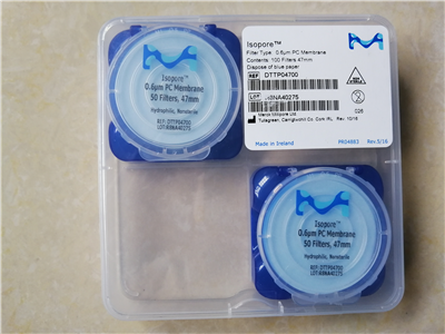 Millipore密理博47mm 0.6um聚碳酸酯PC過濾膜DTTP04700