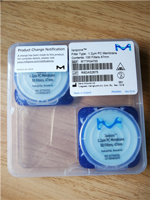Millipore密理博47mm 1.2um Isopore聚碳酸酯PC過(guò)濾膜RTTP04700