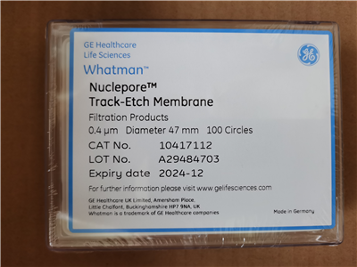 WHATMAN 47mm 0.4um聚碳酸酯Nuclepore徑跡蝕刻PC過(guò)濾膜10417112