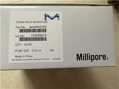 Millipore密理博37mm 0.8um液體污染監(jiān)測過濾器MAWP037P0